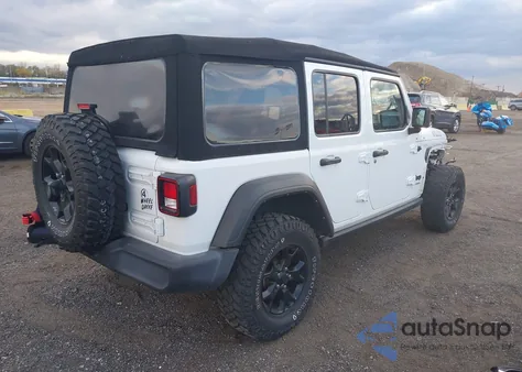 2022 Jeep Wrangler Unlimited Willys 4X4 z USA, uszkodzony, nr VIN 1C4HJXDMXNW142768